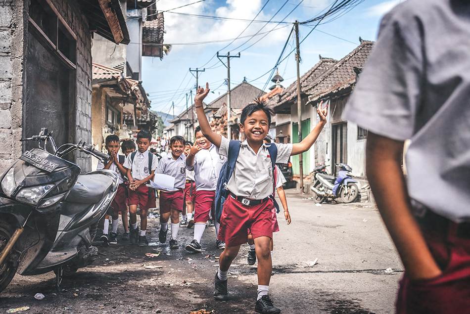 Charity build school for poor children